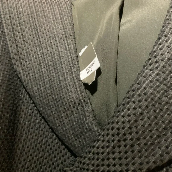 Armani Collezioni Brown basketweave Blazer. Made in Italy. Sz 8. - Picture 3 of 12